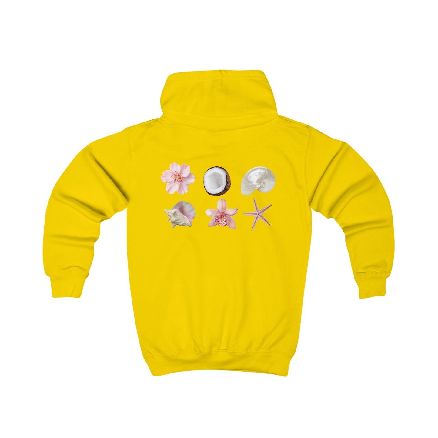 Ethereal Floral Kids Hoodie, Summer Beachwear, Gift for Girls, Outdoor Play, Cute Kids Apparel