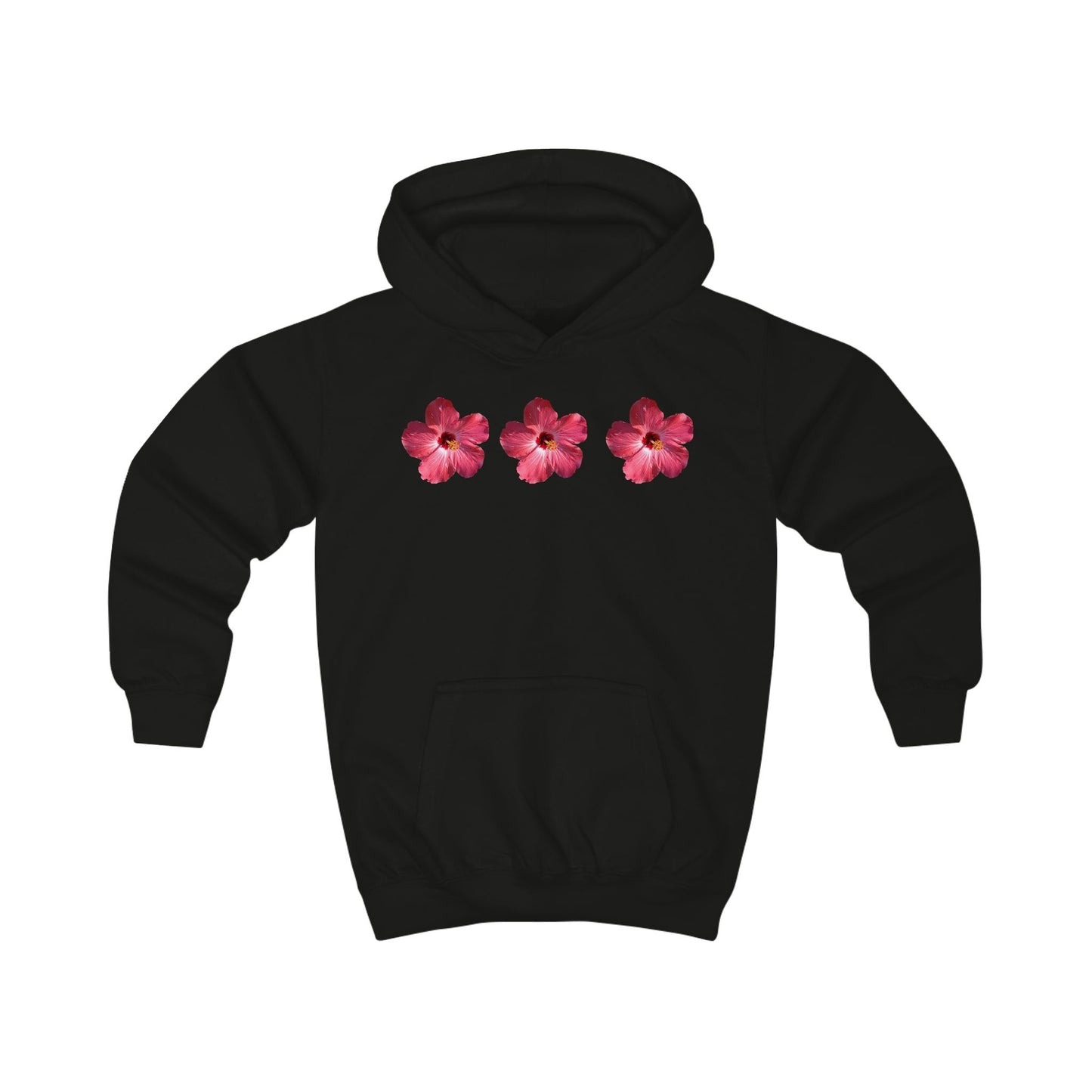 Ethereal Floral Kids Hoodie, Summer Beachwear, Gift for Girls, Outdoor Play, Cute Kids Apparel