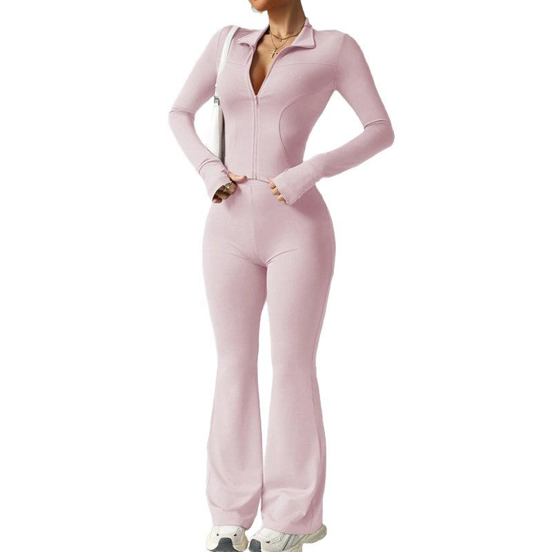 Tight No Embarrassment Line Workout Sexy Long Sleeve Sports Suit