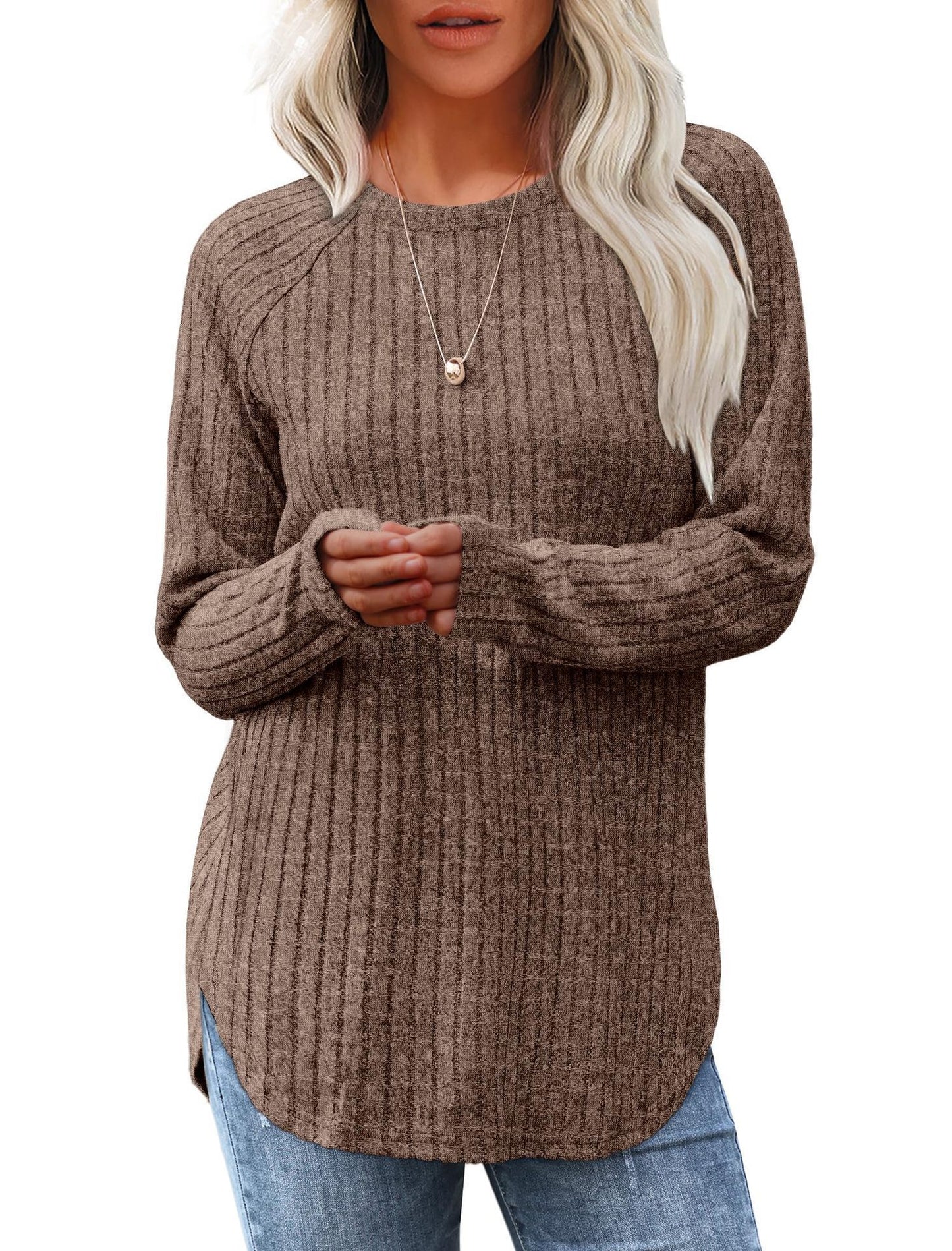 Autumn New Loose Crew Neck Top Women
