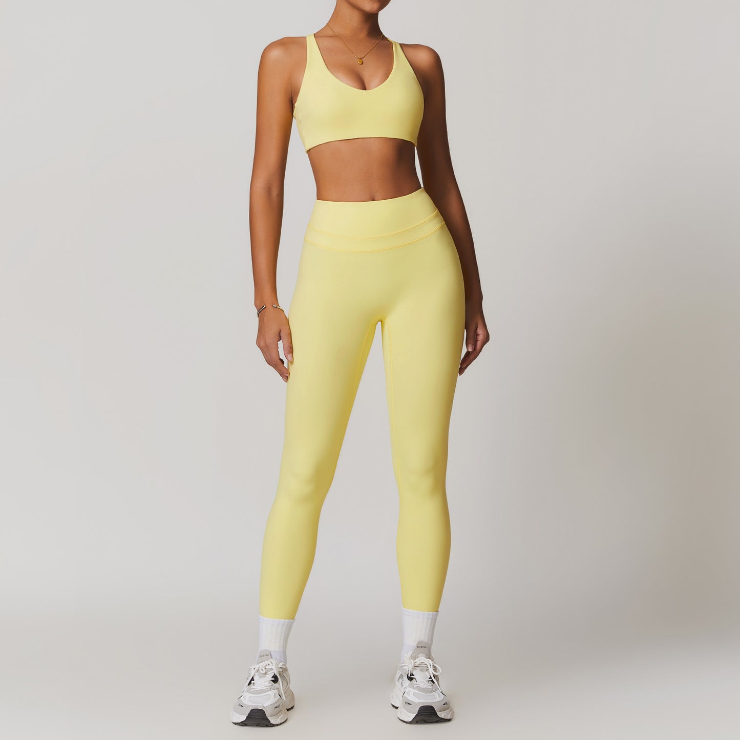 Women's Beautiful Back Yoga Running Fitness Set