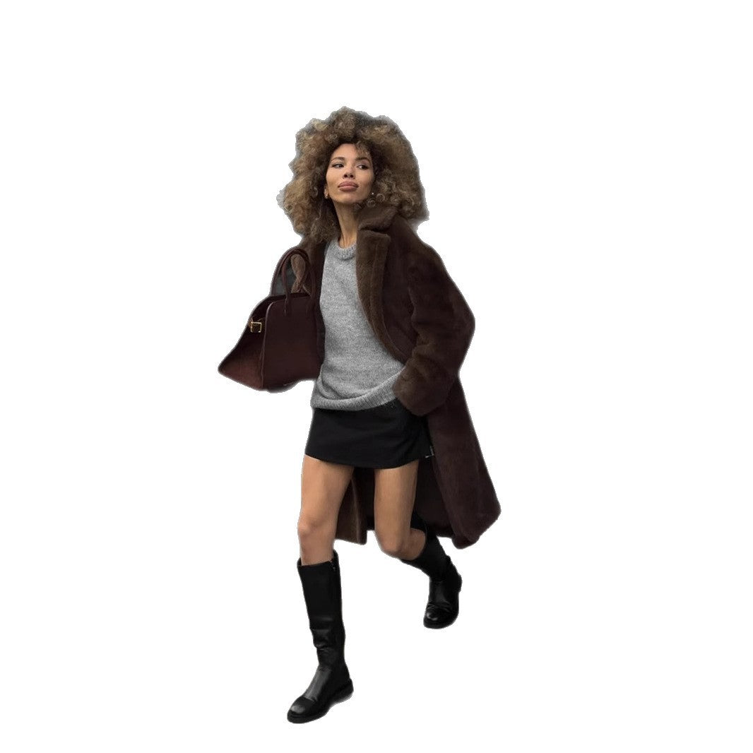 Loose And Lazy Style Wool Loose Knitted Sweater
