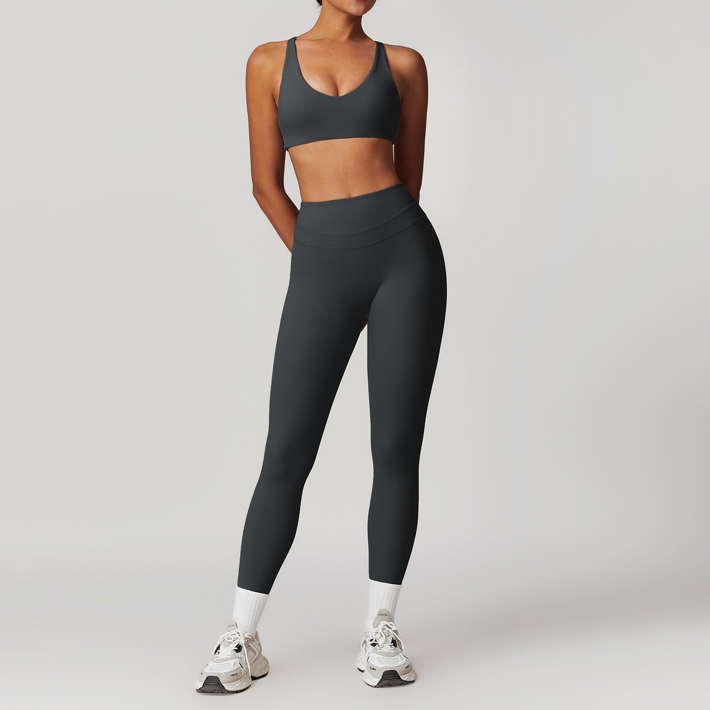 Women's Beautiful Back Yoga Running Fitness Set
