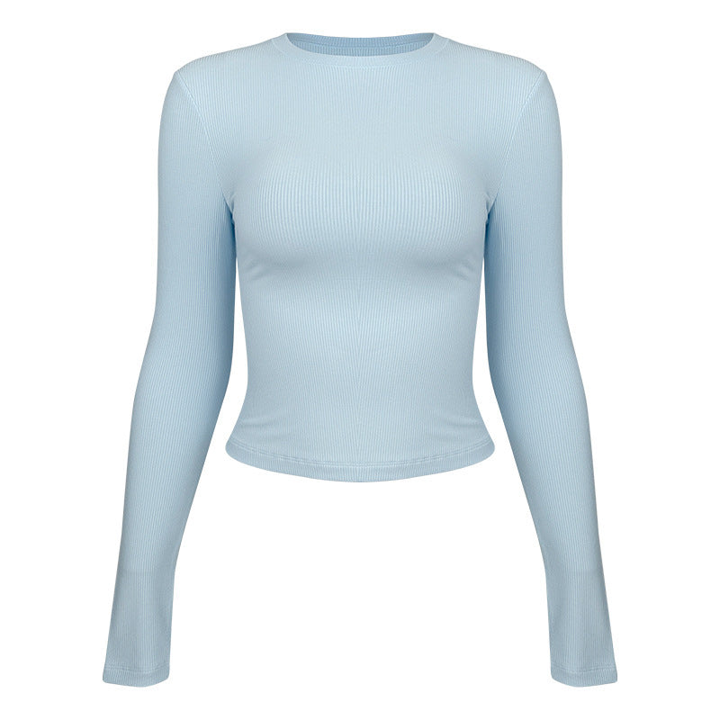 Yoga Women's Sport Long Sleeves Slim Fit Thin Fitness Clothes