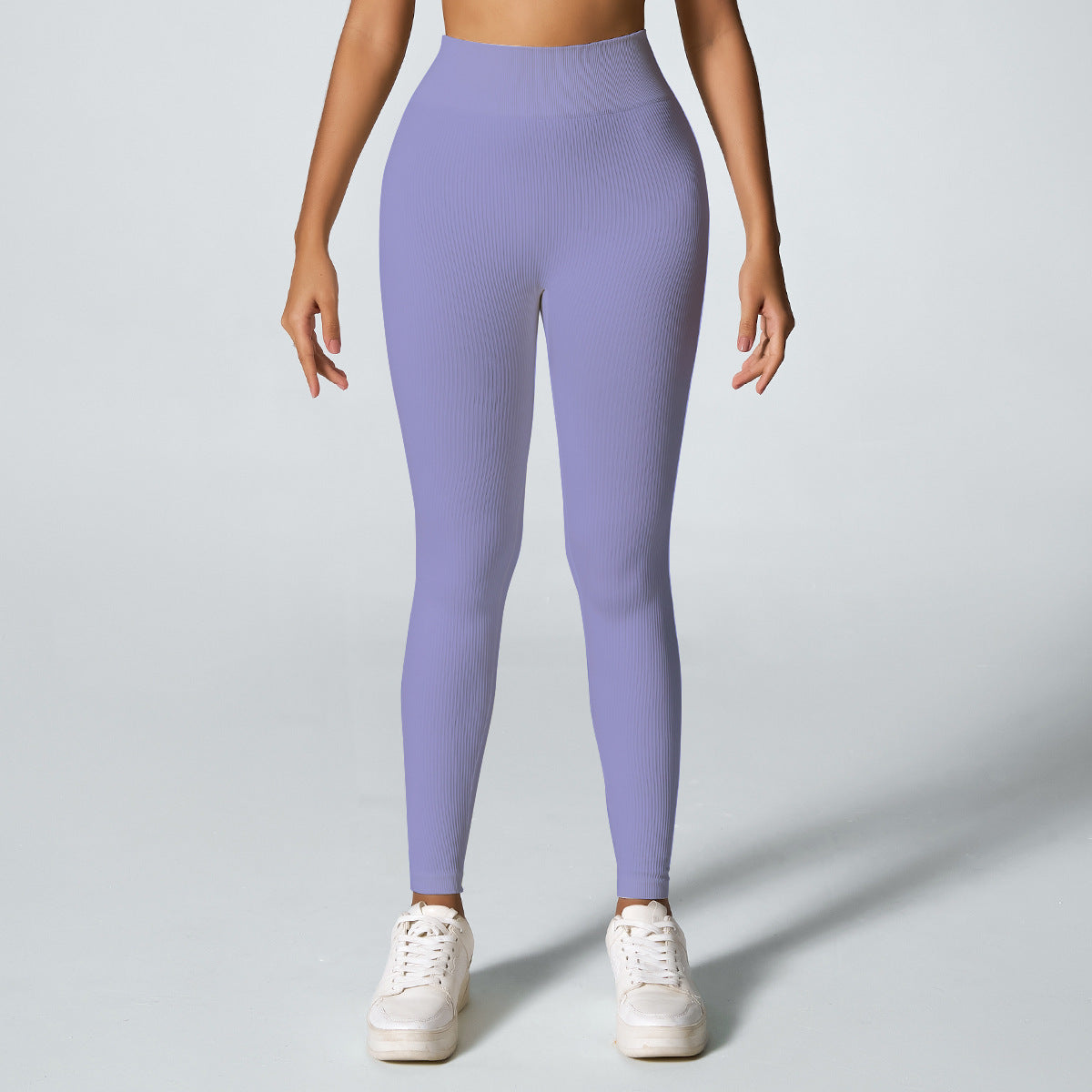 Threaded Seamless Yoga Stretch Tight Fitness Outdoor Breathable Sports Trousers