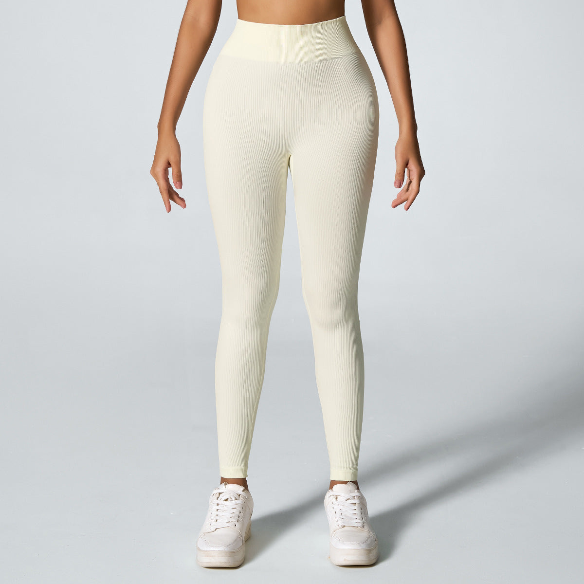 Threaded Seamless Yoga Stretch Tight Fitness Outdoor Breathable Sports Trousers