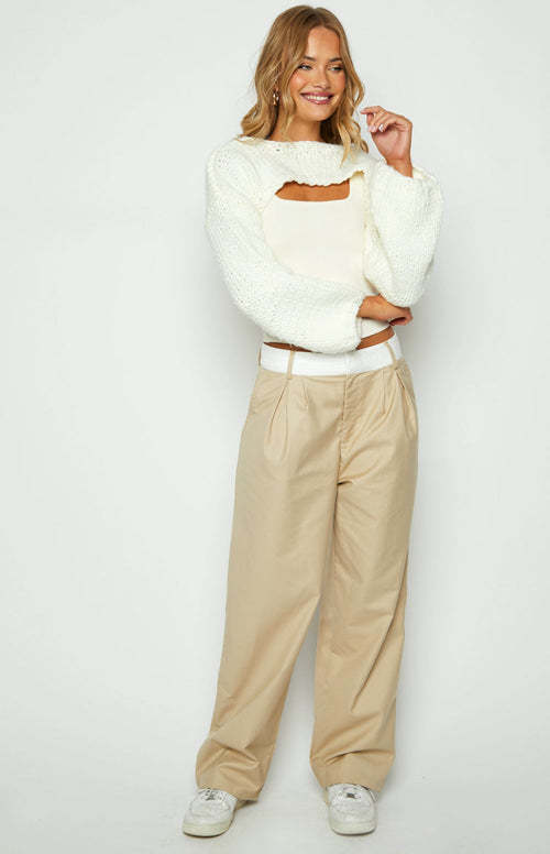 Temperament Long Sleeve Short Casual Sweater