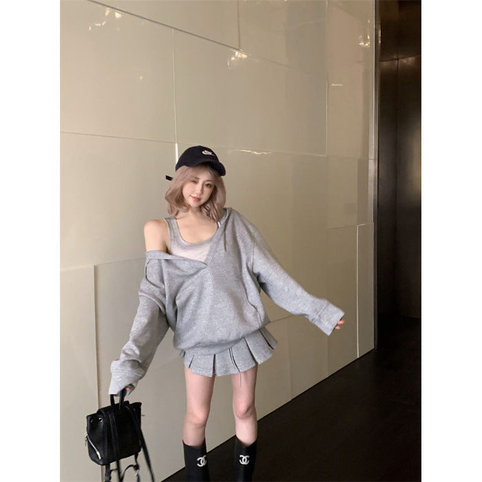 Women's Personalized Hooded Sweater Vest Top Suit