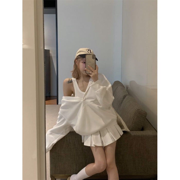 Women's Personalized Hooded Sweater Vest Top Suit