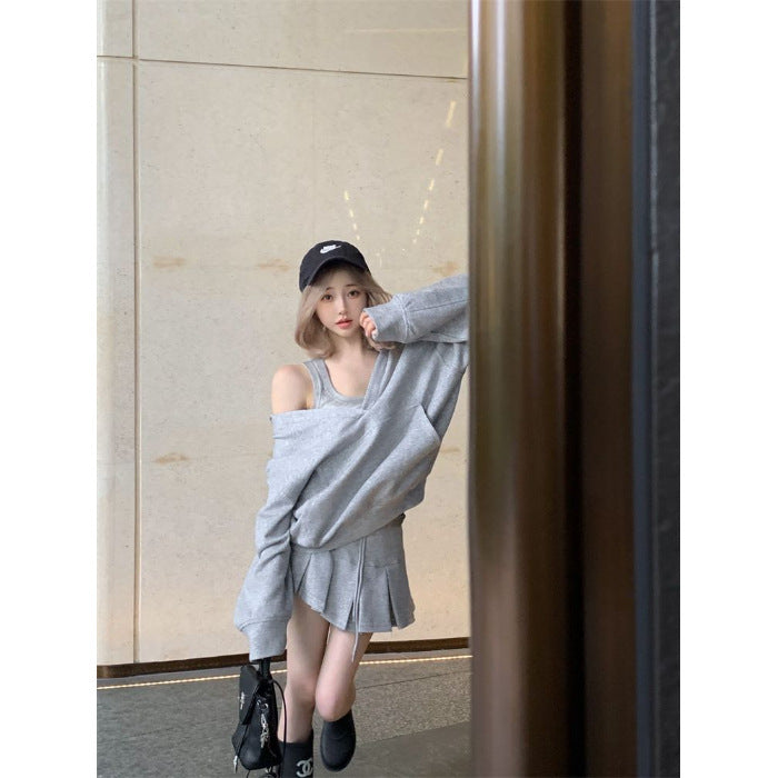 Women's Personalized Hooded Sweater Vest Top Suit