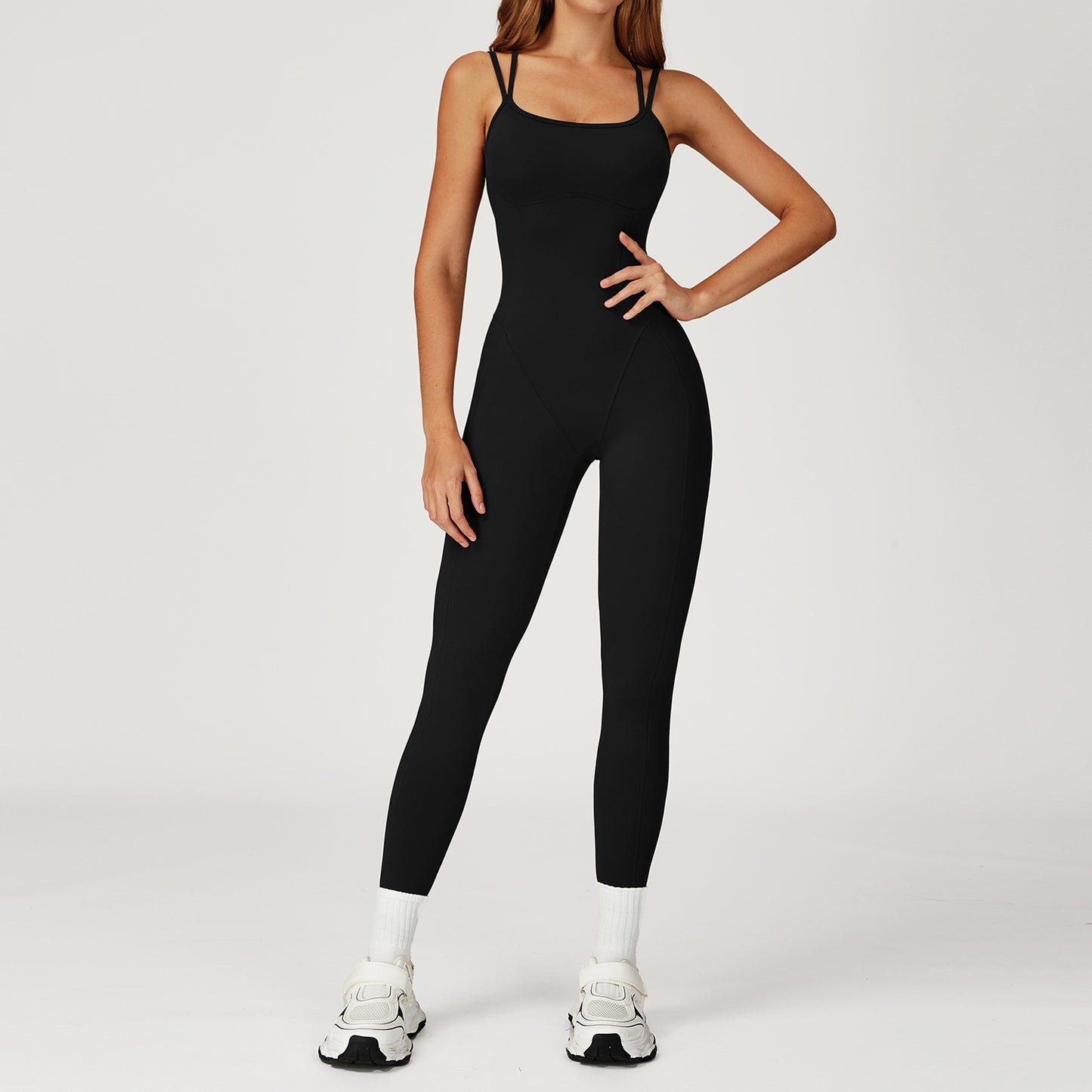 Jumpsuit Cross Back One-piece Slim-fit Yoga Wear