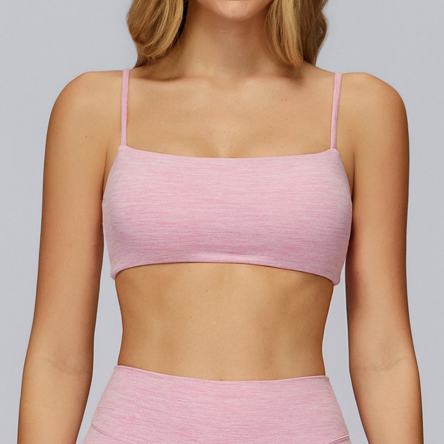 Brushed Yoga Bra Double-shoulder Strap Workout Exercise Underwear