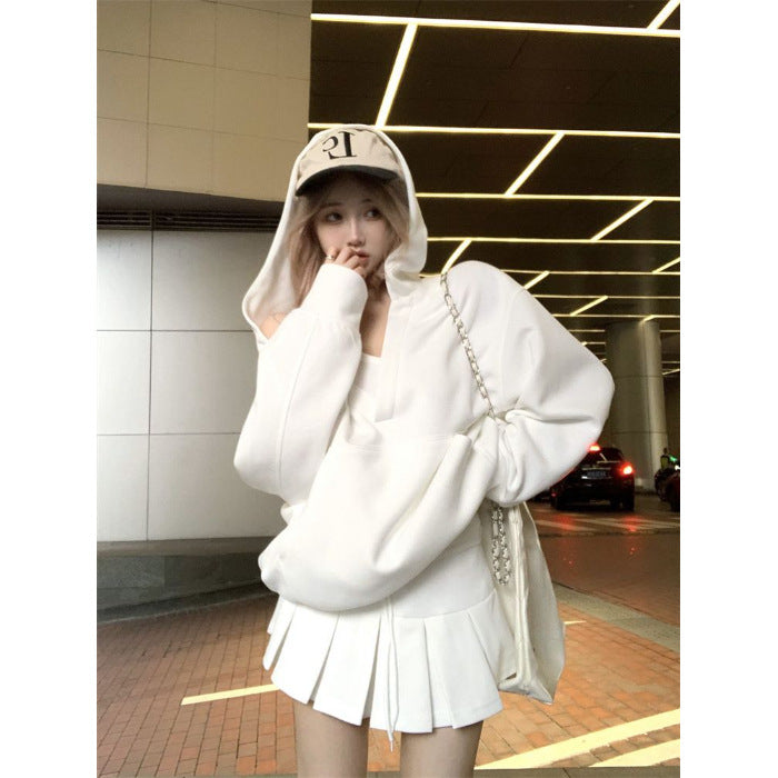 Women's Personalized Hooded Sweater Vest Top Suit