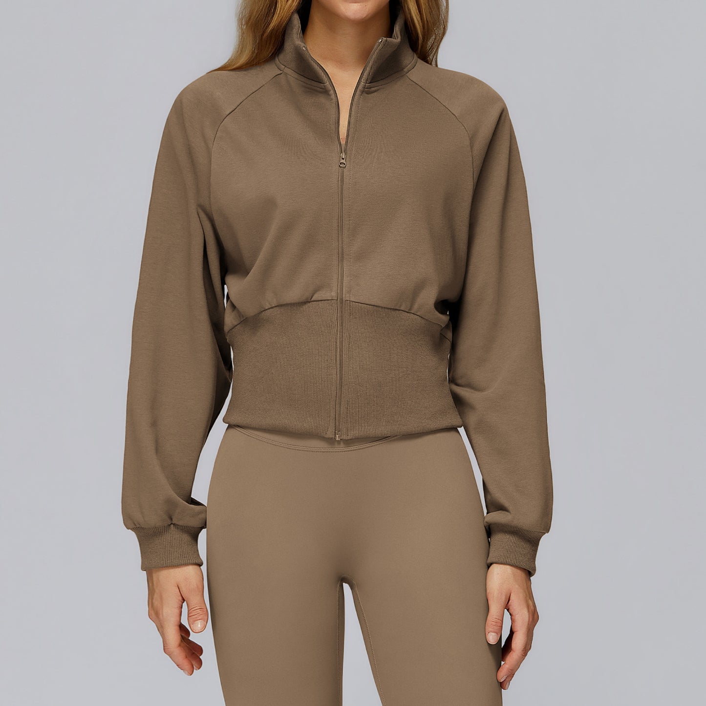 Autumn And Winter Stand Collar Sweater Windproof Zipper Thermal Sweater