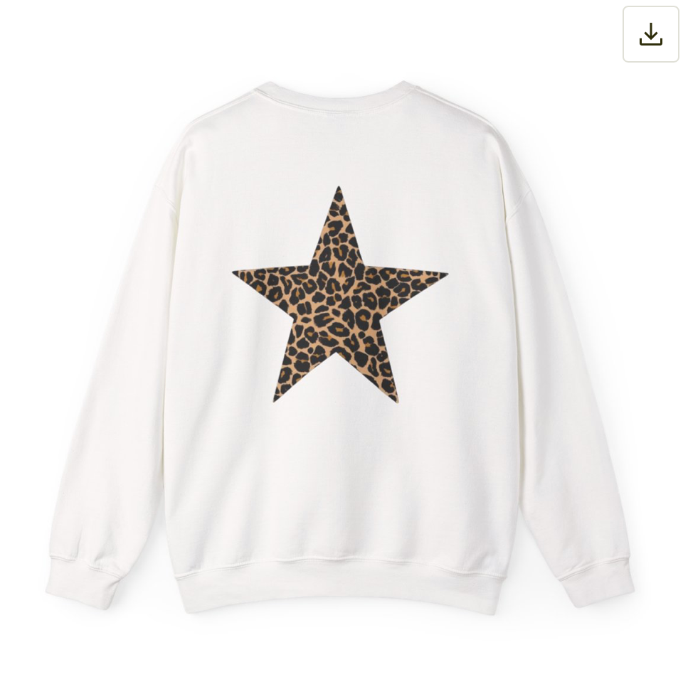 star crew neck sweater