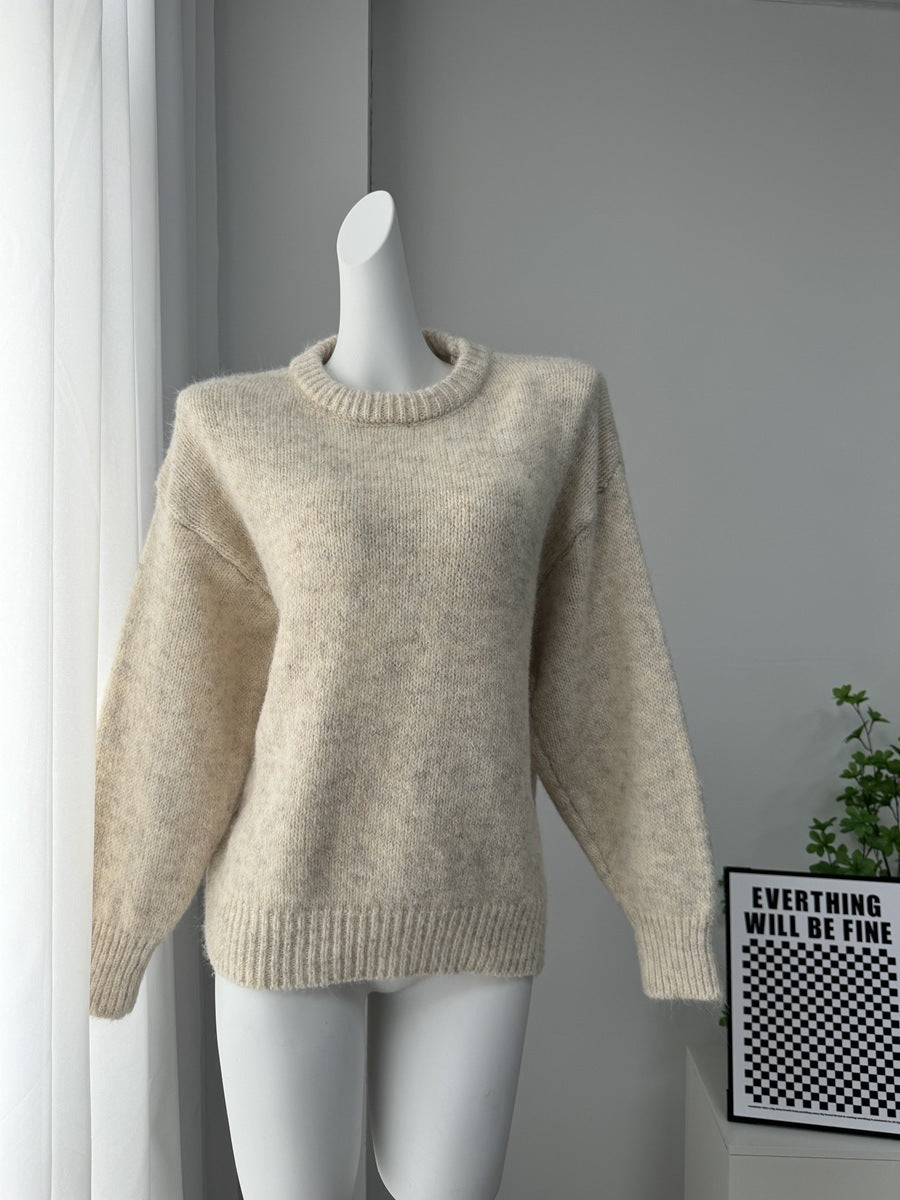 Loose And Lazy Style Wool Loose Knitted Sweater