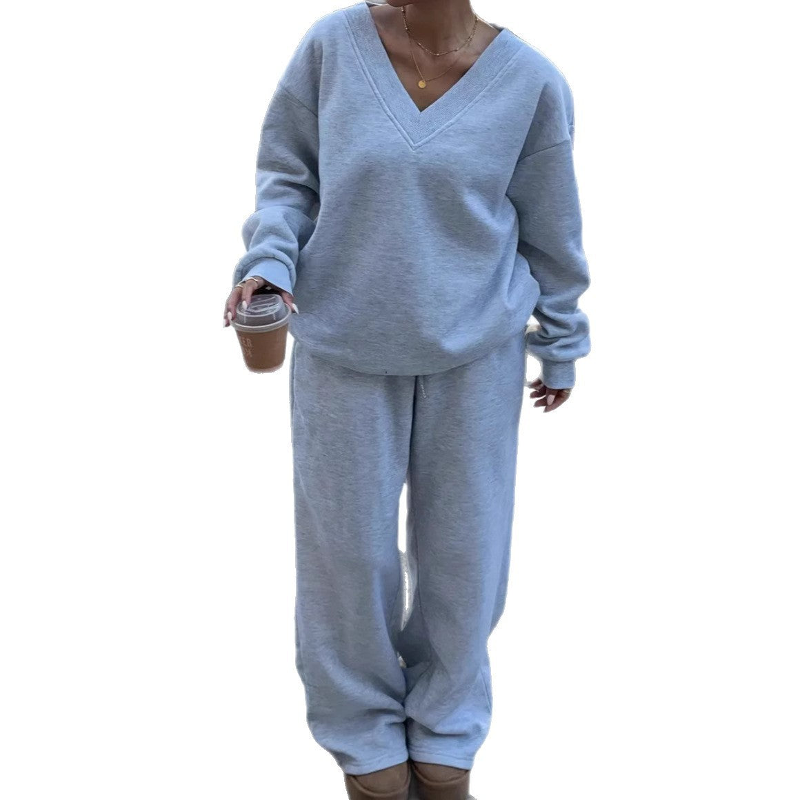 Suit Sweater Long Sleeve Loose Casual American Style