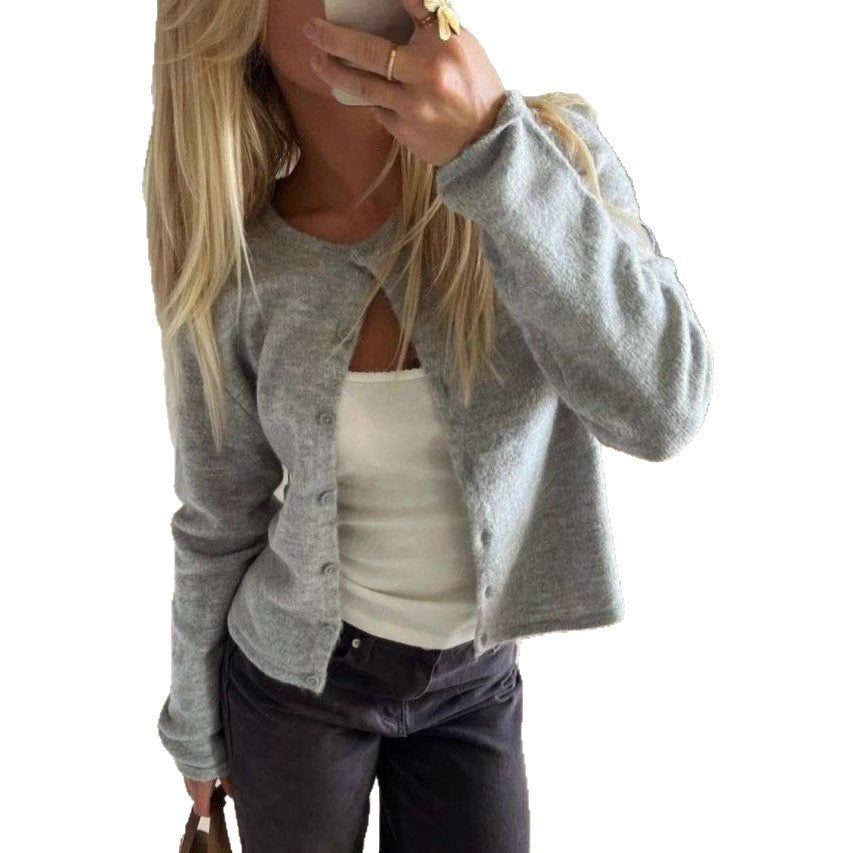 Long Sleeve Small Drop Shoulder Women's Overcoat