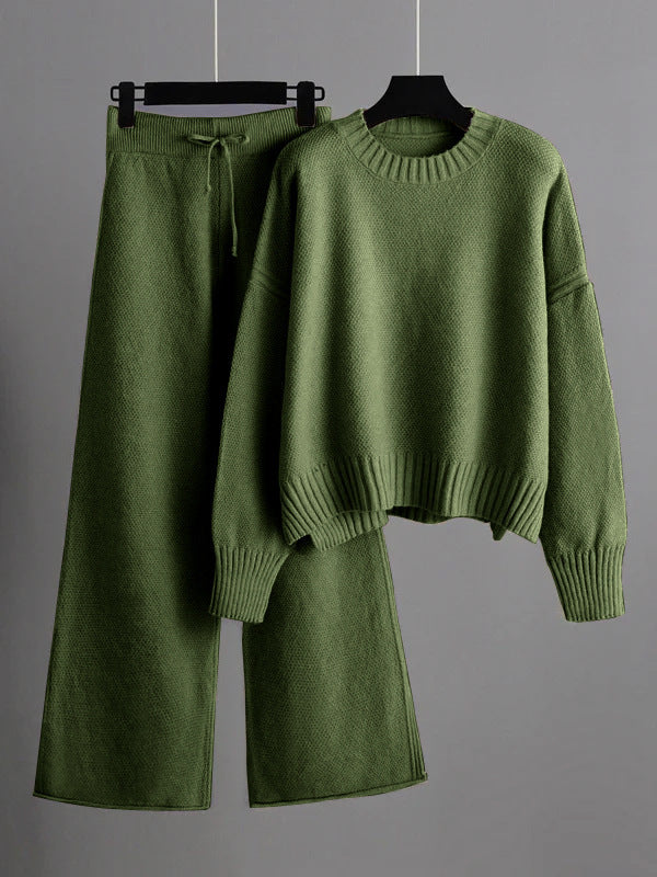 Fashionable And Casual Knitted Suit Pants For Women