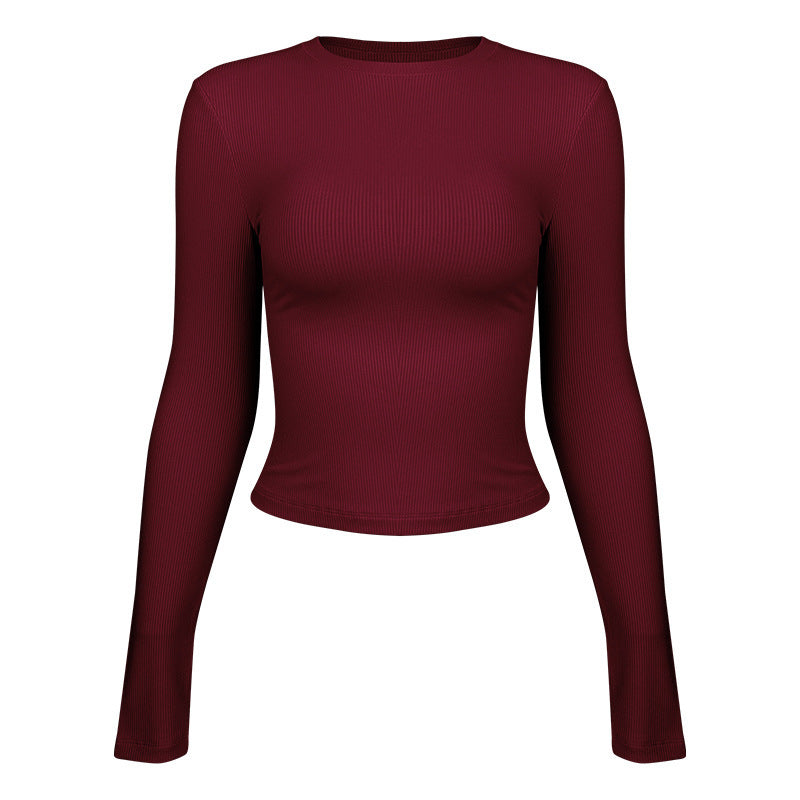 Yoga Women's Sport Long Sleeves Slim Fit Thin Fitness Clothes