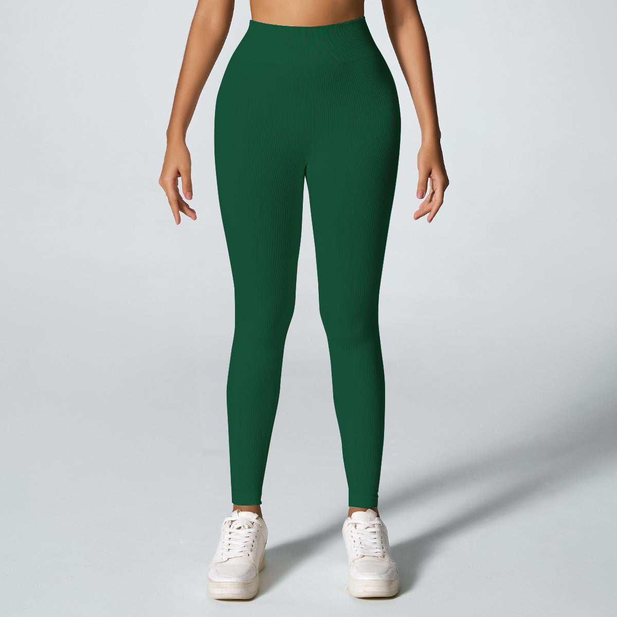 Threaded Seamless Yoga Stretch Tight Fitness Outdoor Breathable Sports Trousers