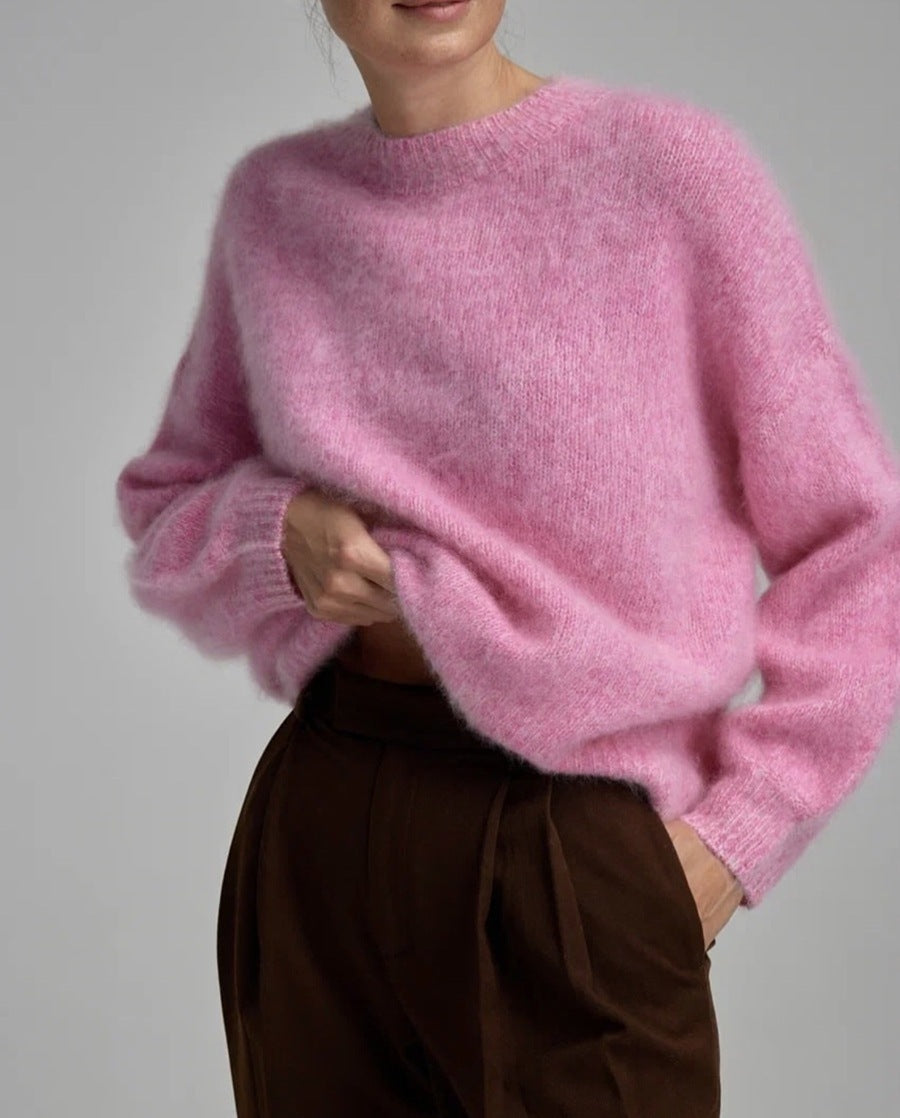 Loose And Lazy Style Wool Loose Knitted Sweater