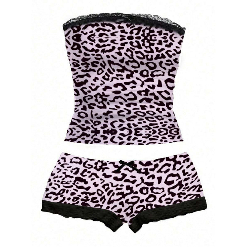 Lace Camisole And Shorts Two-piece Set