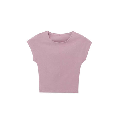 Slim Fit Micro Elastic Amazon European And American Summer Design Blouse Sleeveless
