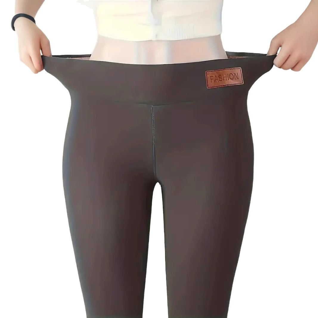 Simple Solid Color Casual Thickening Sports Leggings