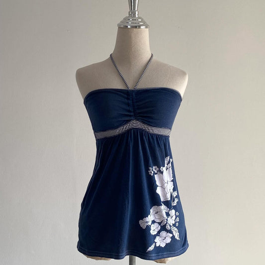 Summer New Fashion Flower Print Top Women