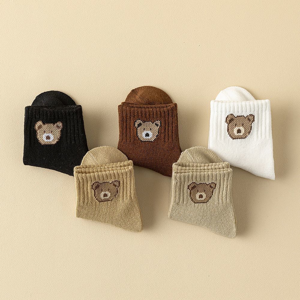 Cute Embroidered Waist High Elastic Socks