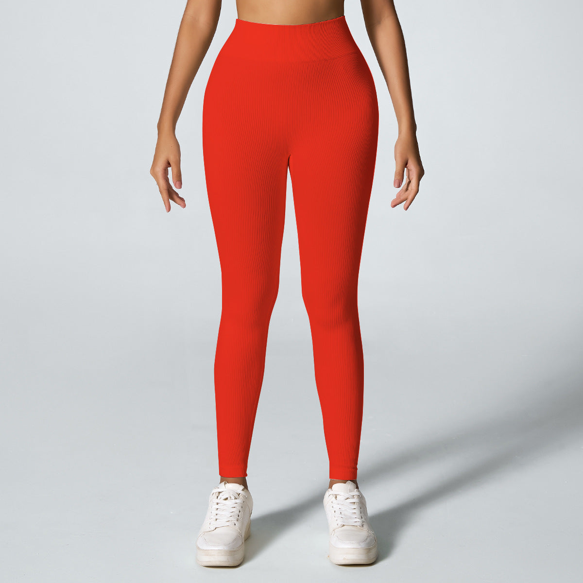 Threaded Seamless Yoga Stretch Tight Fitness Outdoor Breathable Sports Trousers