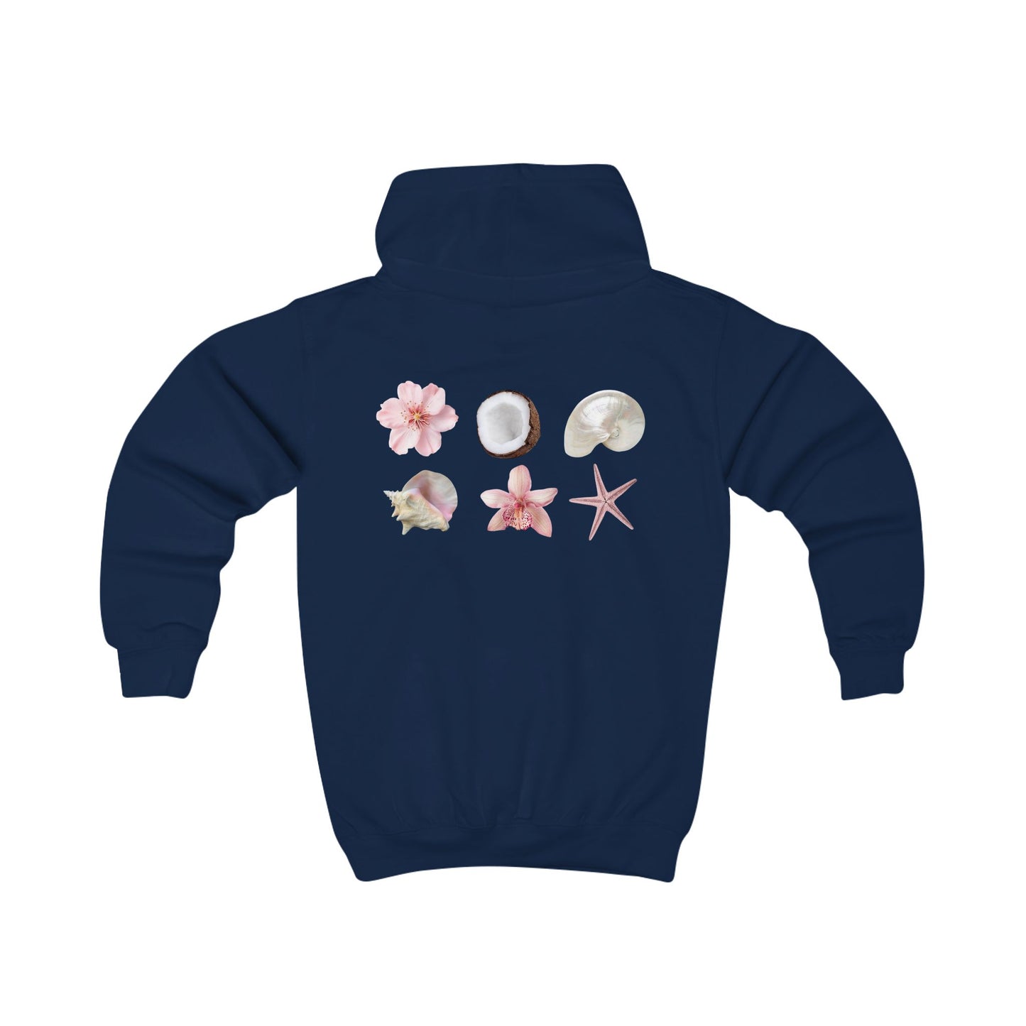 Ethereal Floral Kids Hoodie, Summer Beachwear, Gift for Girls, Outdoor Play, Cute Kids Apparel