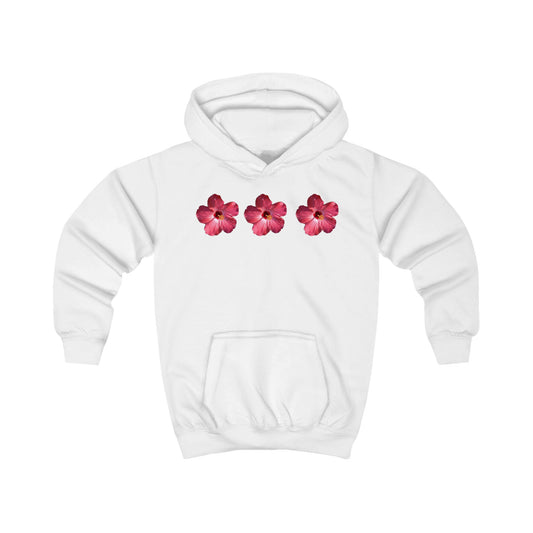 Ethereal Floral Kids Hoodie, Summer Beachwear, Gift for Girls, Outdoor Play, Cute Kids Apparel