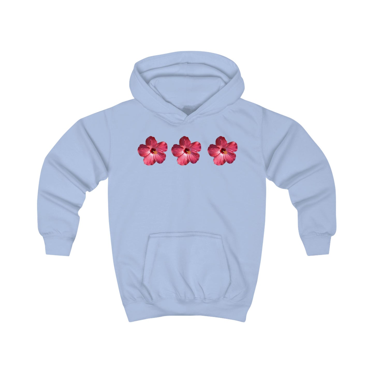 Ethereal Floral Kids Hoodie, Summer Beachwear, Gift for Girls, Outdoor Play, Cute Kids Apparel