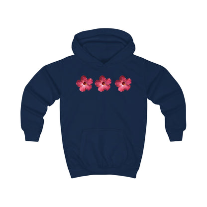Ethereal Floral Kids Hoodie, Summer Beachwear, Gift for Girls, Outdoor Play, Cute Kids Apparel