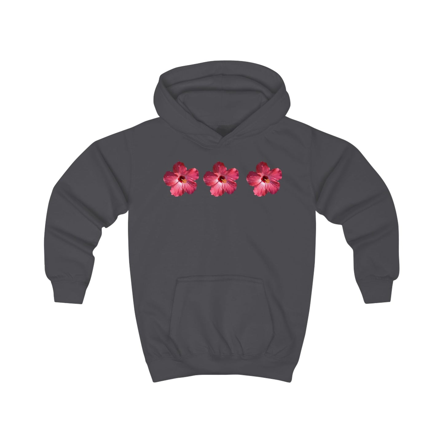 Ethereal Floral Kids Hoodie, Summer Beachwear, Gift for Girls, Outdoor Play, Cute Kids Apparel