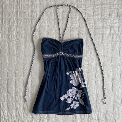Summer New Fashion Flower Print Top Women