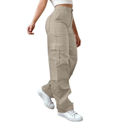 Waist Button Strip Zipper With Pockets Outdoor Mountaineering Leisure Overalls Trousers