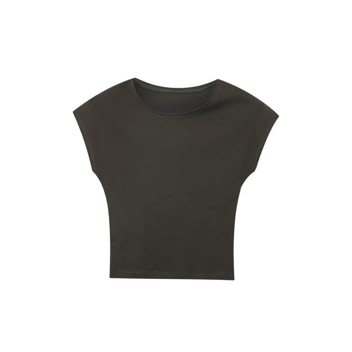 Slim Fit Micro Elastic Amazon European And American Summer Design Blouse Sleeveless
