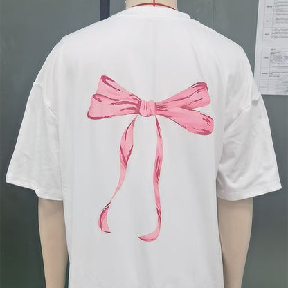 Women's Round Neck Polyester Short-sleeved Top