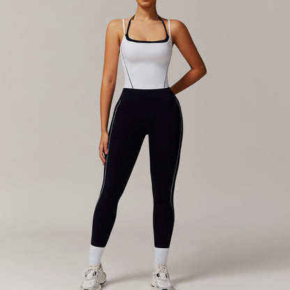 Elastic Fake Two-piece High-grade Women's Sports Running Fitness Clothes