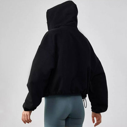 Autumn And Winter New Outdoor Sports Loose Cardigan Hoodie