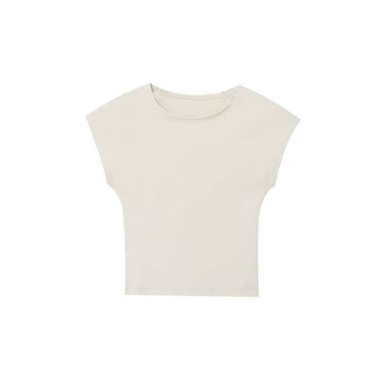 Slim Fit Micro Elastic Amazon European And American Summer Design Blouse Sleeveless