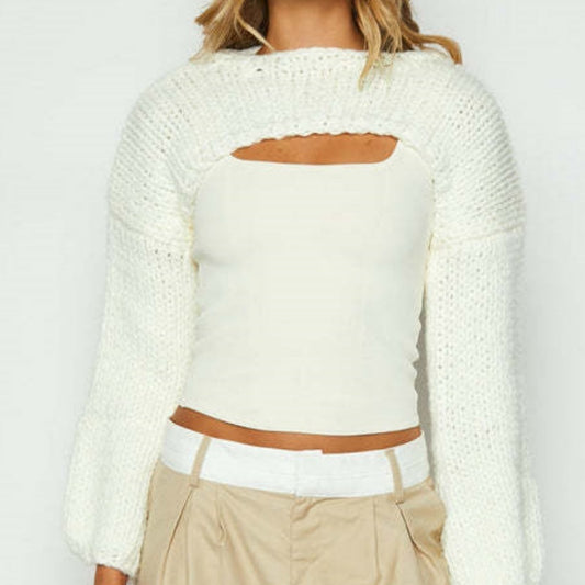 Temperament Long Sleeve Short Casual Sweater