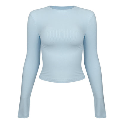 Yoga Women's Sport Long Sleeves Slim Fit Thin Fitness Clothes