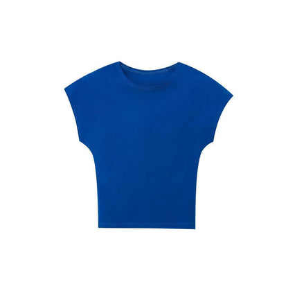Slim Fit Micro Elastic Amazon European And American Summer Design Blouse Sleeveless