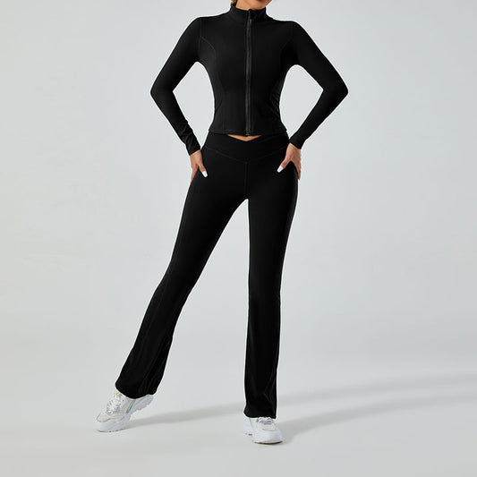 Brushed Beauty Back Exercise Tight Quick-drying Running Outfit
