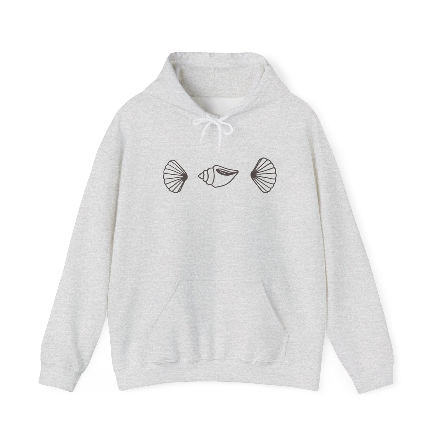 simple seashell hoodie