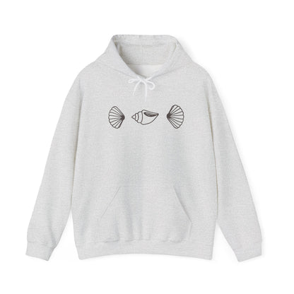 simple seashell hoodie